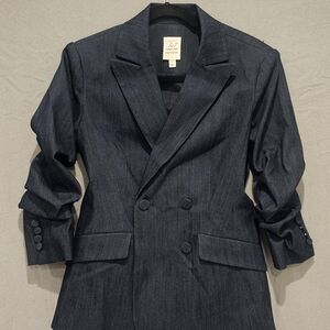 Premium CINQ A SEPT 3/4 Sleeve Double-Breasted Blazer - Size 0